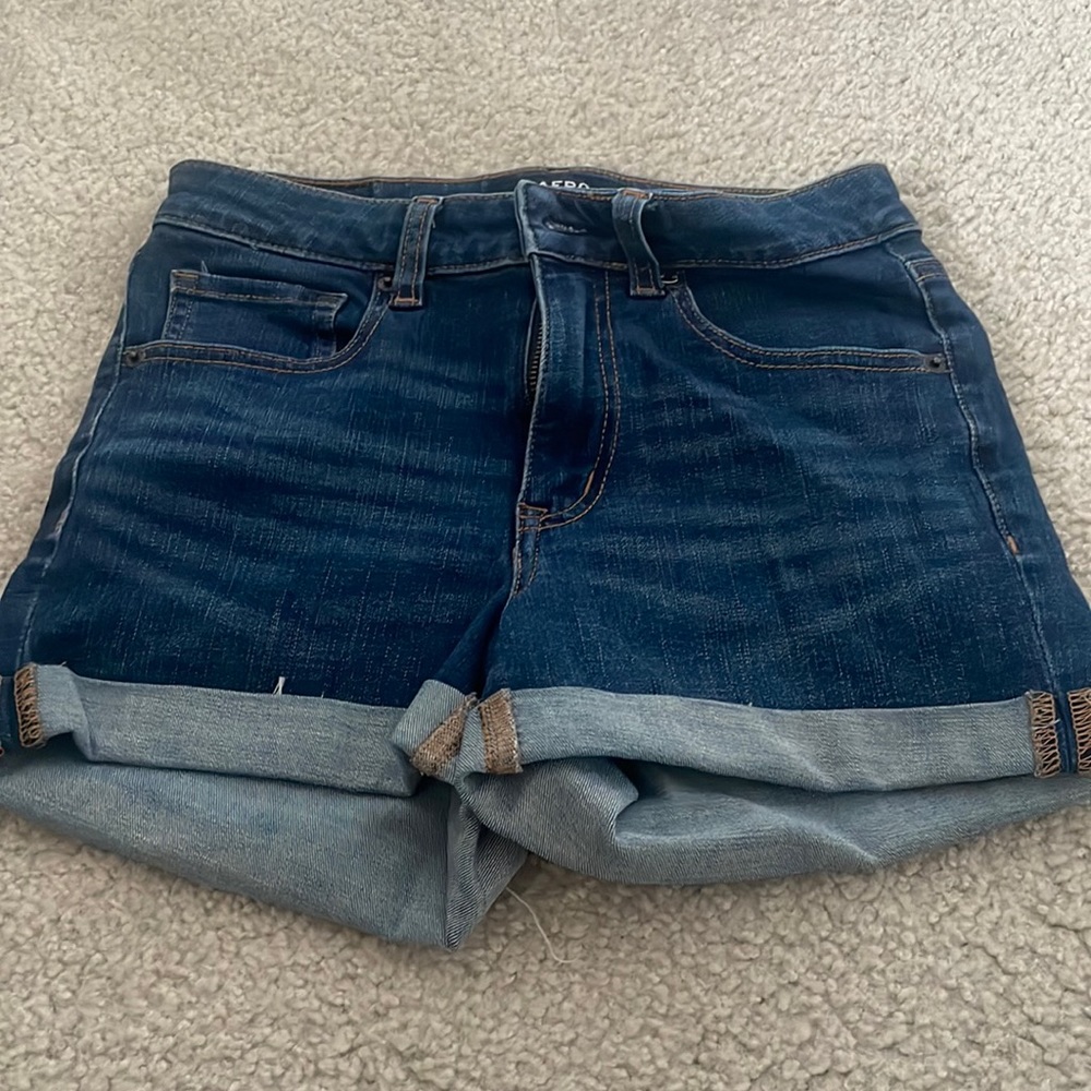 Aeropostal navy blue high rise shorts